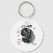 Brindle Mastiff History Sleutelhanger (Voorkant)