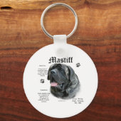 Brindle Mastiff History Sleutelhanger (Voorkant)