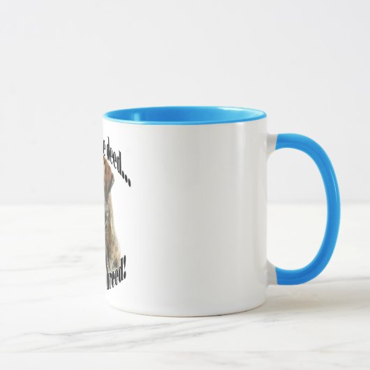 Brindle Mastiff Straf de Deed Mok (Rechts)