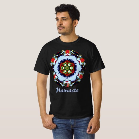 Brindle Namaste Kaleidoscoop T-Shirt (Voorkant volledig)