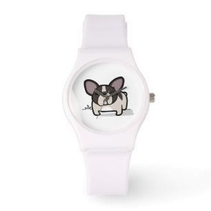 Brindle Pied Frenchie Horloge