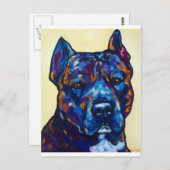 Brindle Pit Bull Cody Briefkaart (Voorkant / Achterkant)