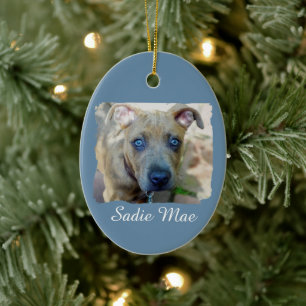 Brindle Pit Bull Puppy van Shirley Taylor Keramisch Ornament