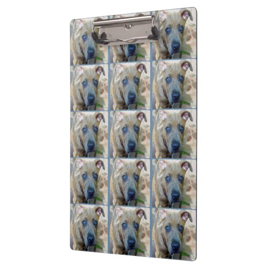 Brindle Pit Bull Puppy van Shirley Taylor Klembord (Links)