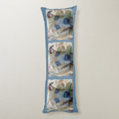 Brindle Pit Bull Puppy van Shirley Taylor Lichaamskussen (Achterkant (Verticaal))