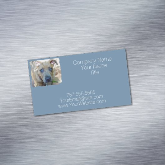 Brindle Pit Bull Puppy van Shirley Taylor Visitekaartje Magneet (Voorbeeld)