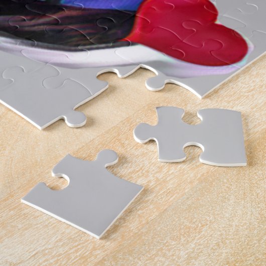 Brindle Pit Bull Staffordshire Heart Legpuzzel (Zijkant)