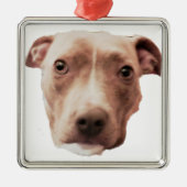 BRINDLE PIT BULL-versiering Metalen Ornament (Voorkant)
