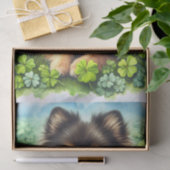 Brindle Pommerse Waterverf Klaver Decoupage Tissuepapier (Geschenk)