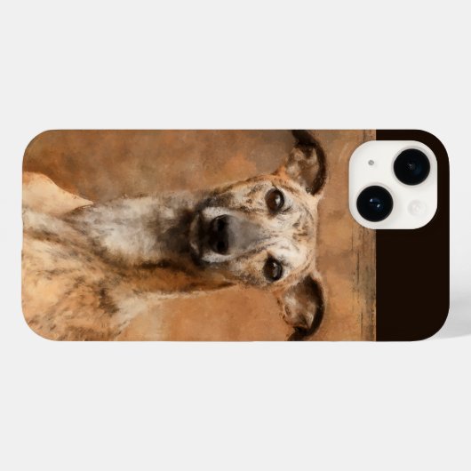 Brindle Whippet Dog Case-Mate iPhone Case (Achterkant (horizontaal))