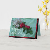 BrindleRosesGreeting-aanpassen Kaart (Gele Bloem)