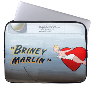 Briney Marlin B-24 Nose Art ( feesten) Laptop Sleeve