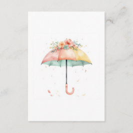 Bring a Book Floral Umbrella Baby Sprinkle Insert Informatiekaartje
