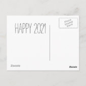 Bring back the Sparkle - Pink Bokeh Nieuwjaar Briefkaart (Achterkant)