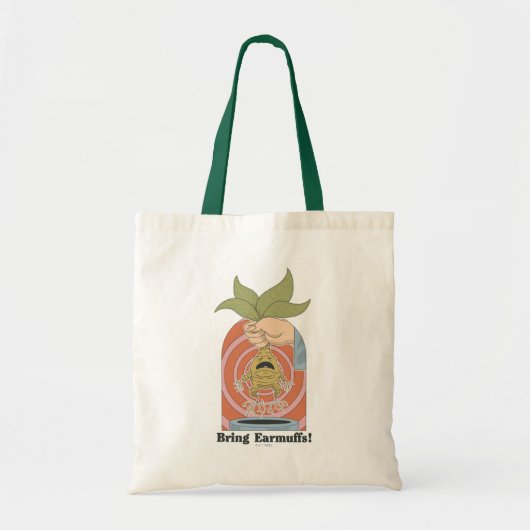 "Bring Earmuffs!" Screaming Mandrake Graphic Tote Bag (Voorkant)