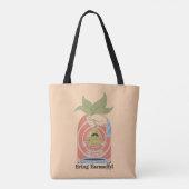 "Bring Earmuffs!" Screaming Mandrake Graphic Tote Bag (Achterkant)