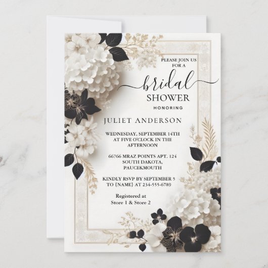 Bring Formal Simple Classic Blank Vrijgezellenfees Kaart (Voorkant)