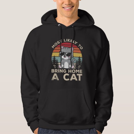 Bring Home Cat Pet Animals  Cute Cats Owner Graphi Hoodie (Voorkant)
