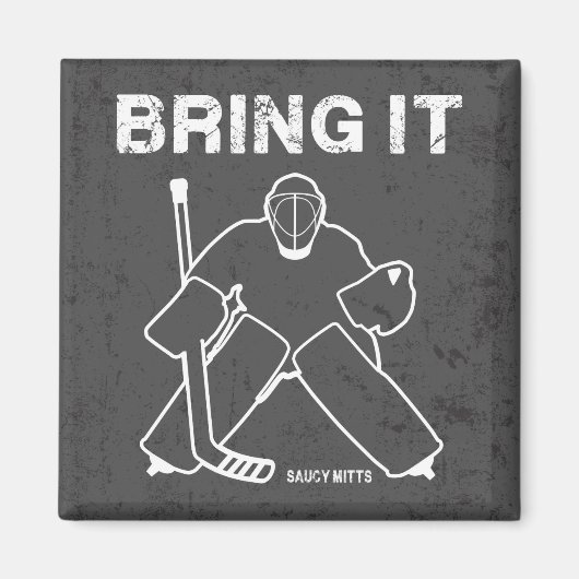 Bring It Hockey Doelman Magneet (Voorkant)
