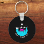 Bring It On Saint Nick Sleigh Excited Impatient Ch Sleutelhanger (Voorkant)