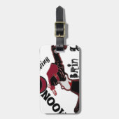 Bring It On - Speelse kerst- en ruimtemashup Bagagelabel (Voorkant verticaal)