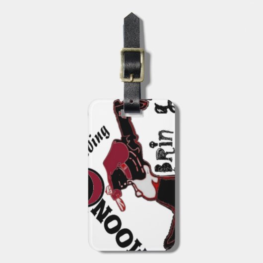 Bring It On - Speelse kerst- en ruimtemashup Bagagelabel (Voorkant verticaal)