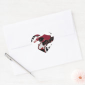 Bring It On - Speelse kerst- en ruimtemashup Hart Sticker (Envelop)