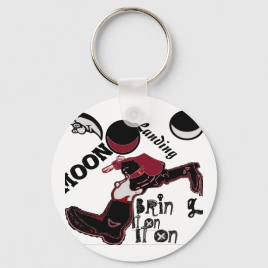 Bring It On - Speelse kerst- en ruimtemashup Sleutelhanger (Voorkant)