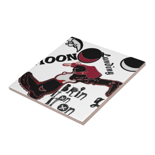 Bring It On - Speelse kerst- en ruimtemashup Tegeltje (Zijkant)