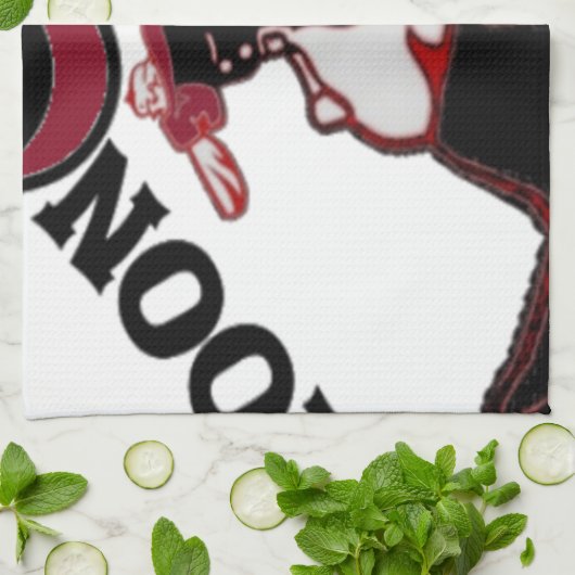 Bring It On - Speelse kerst- en ruimtemashup Theedoek (Gevouwen)