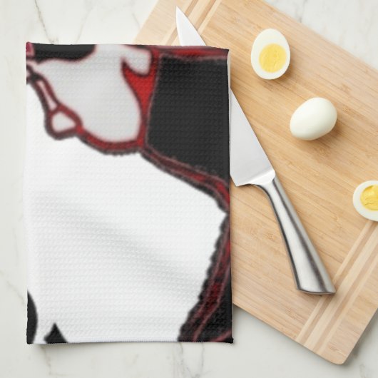 Bring It On - Speelse kerst- en ruimtemashup Theedoek (Quarter Fold)