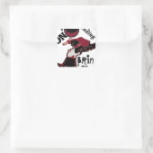 Bring It On - Speelse kerst- en ruimtemashup Vierkante Sticker (Tas)