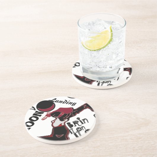 Bring It On - Speelse kerst- en ruimtemashup Zandsteen Onderzetter (Zijkant)