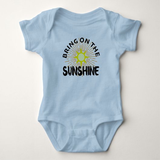 Bring On The Sunshine Design - Baby Jersey Bodysui Romper (Voorkant)