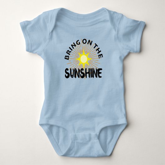 Bring On The Sunshine Design - Baby Jersey Bodysui Romper (Voorkant)