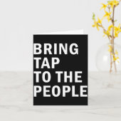 Bring Tap To The People Tap Dance Rhythm Quote Kaart (Gele Bloem)