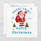 Bring the holiday cheer to life with Santa design Kaart (Voorkant / Achterkant)