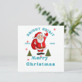 Bring the holiday cheer to life with Santa design Kaart (Staand voorkant)