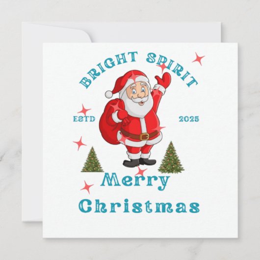 Bring the holiday cheer to life with Santa design Kaart (Voorkant)