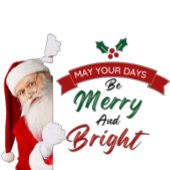 Bring the holiday cheer to life with Santa design T-shirt