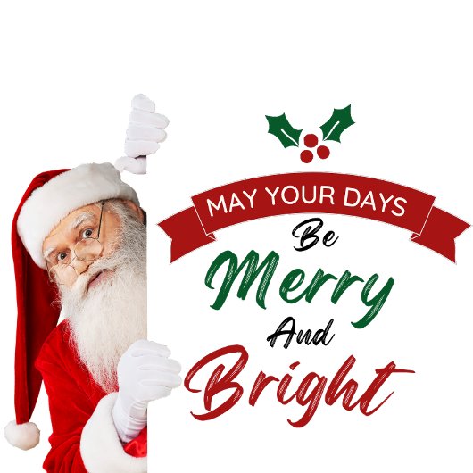 Bring the holiday cheer to life with Santa design T-shirt