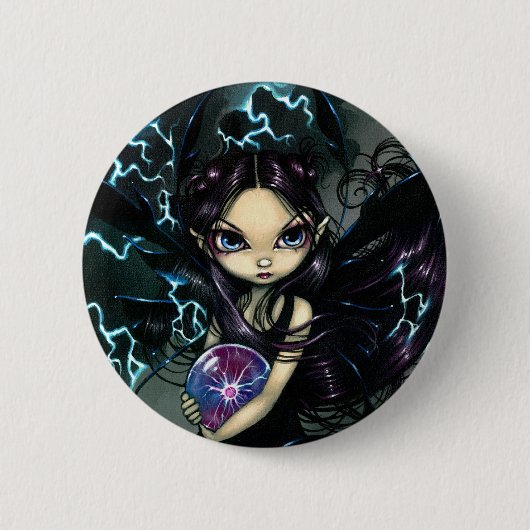 "Bringer of Lightning"-Button Ronde Button 5,7 Cm (Voorkant)