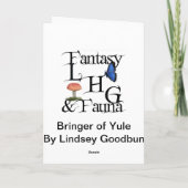 Bringer van Yule Feestdagen Kaart (Achterkant)