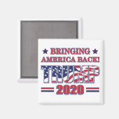 Bringing-America-Back Trump 2020 Magneet (Voorkant / Achterkant)