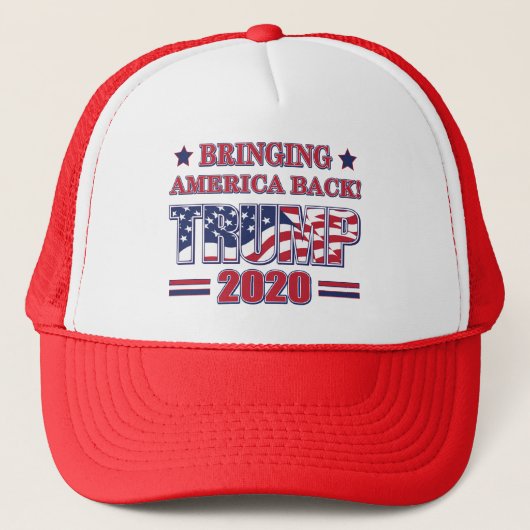 Bringing-America-Back Trump 2020 Trucker Pet (Voorkant)