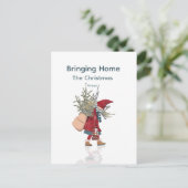 Bringing Home the Christmas Tree Briefkaart (Staand voorkant)