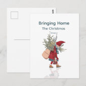 Bringing Home the Christmas Tree Briefkaart (Voorkant / Achterkant)