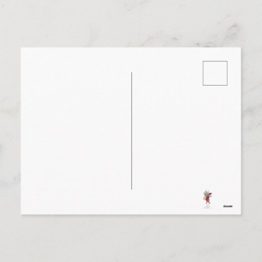 Bringing Home the Christmas Tree Feestdagenkaart (Achterkant)