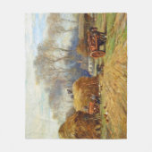 Bringing Home the Hay Boerderij Life William Black Fleece Deken (Voorkant)