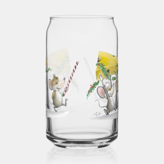 Bringing In The Christmas Cheese Blikvorm Glas (Rechts)